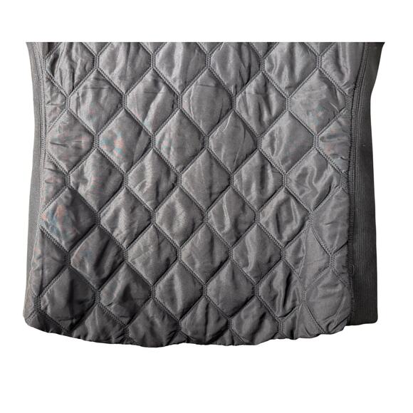 Chico’s Rib Trim Black Vest Size 12 Quilted (Chico’s Size 2) Large - Picture 9 of 13